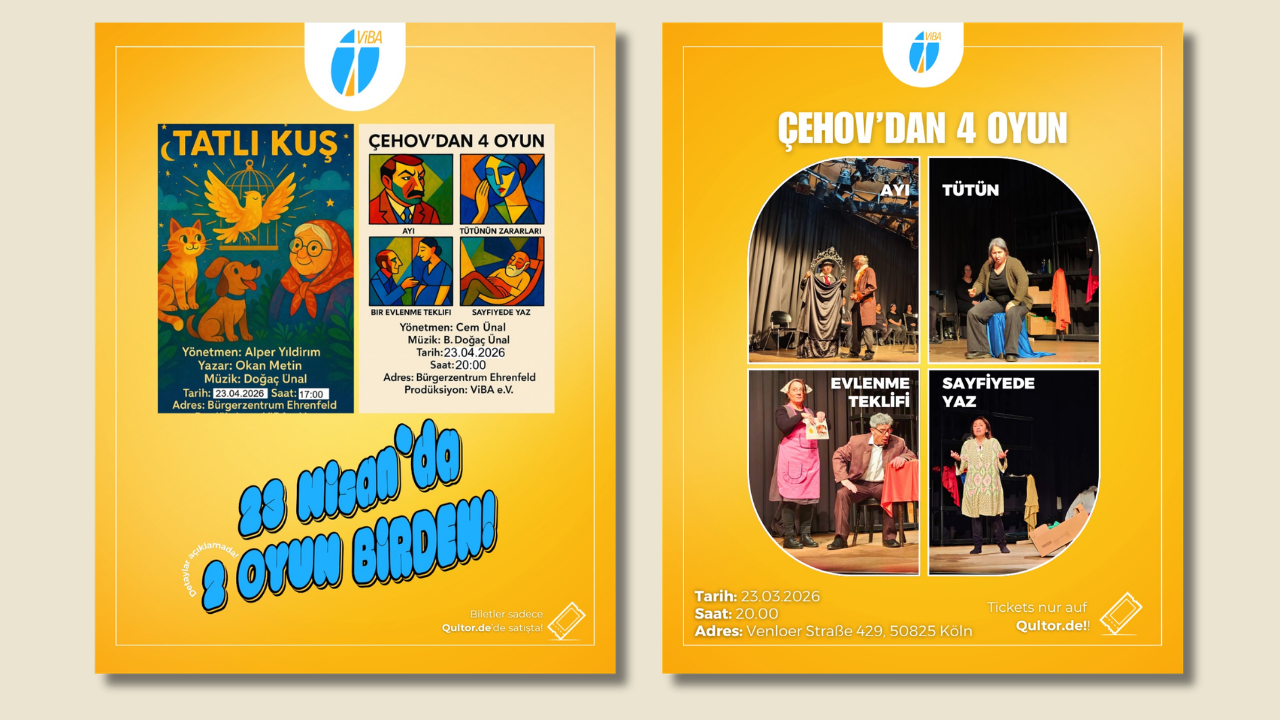 ViBA e.V. Köln, çocuklara ve yetişkinlere yönelik Türkçe tiyatro oyunları sergiliyor.